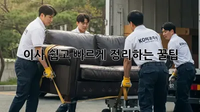 이사, 쉽고 빠르게 정리하는 꿀팁!